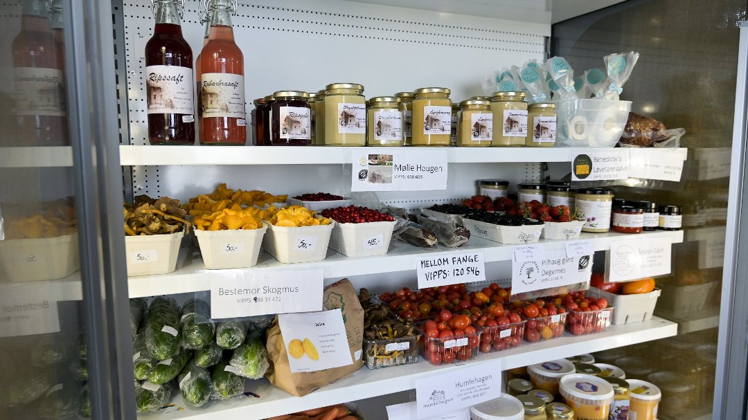Bilde av et utvalg av spesifikke lokale produkter